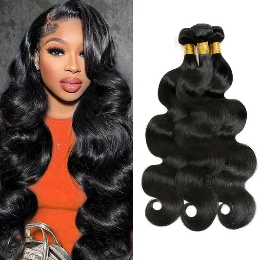 Brazilian Body Wave Human Hair Bundles 3-Pack Wefts